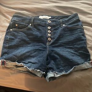 Torrid size 12 stretch denim shorts